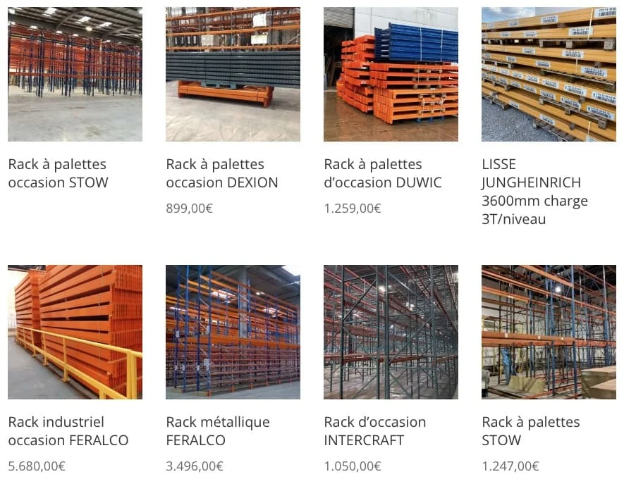 exemples de rack d'occasion à Perpignan