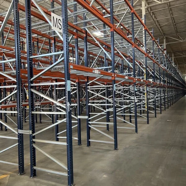 Palettier à double profondeur d'occasion Interlake Mecalux