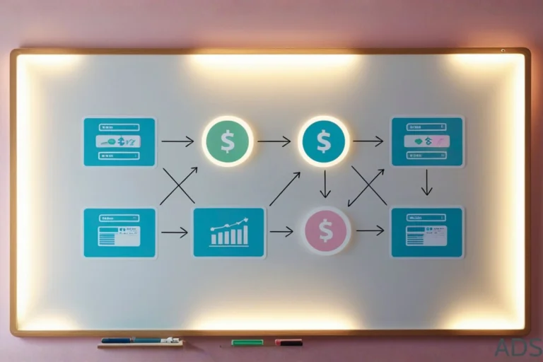 Tableau blanc montrant un exemple de cartographie des processus d'une entreprise
